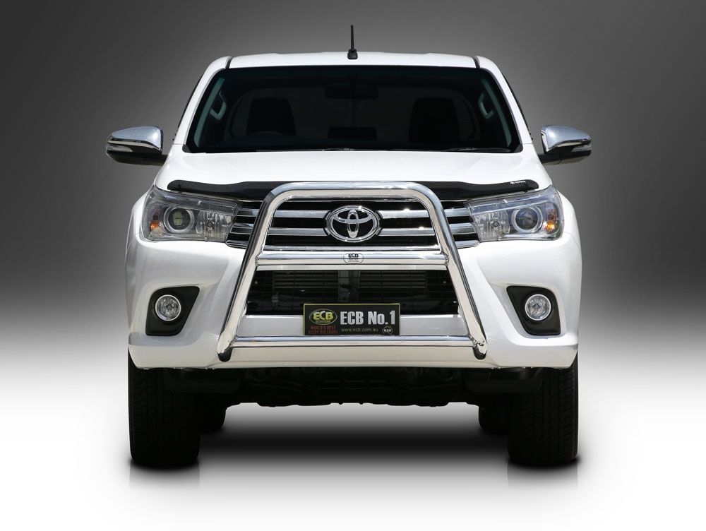 ECB Polished Nudge Bar - Series 2 to suit Toyota HiLux Workmate 2WD ...