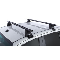 Rhino Vortex Black 2 Bar Roof Rack for TOYOTA Hilux Gen 8 4dr Ute