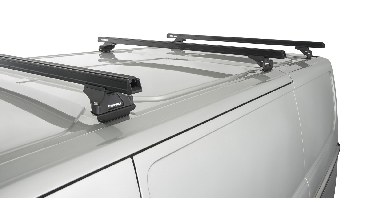 Rhino JA5418 Heavy Duty RLTP Black 3 Bar Roof Rack for FORD Transit