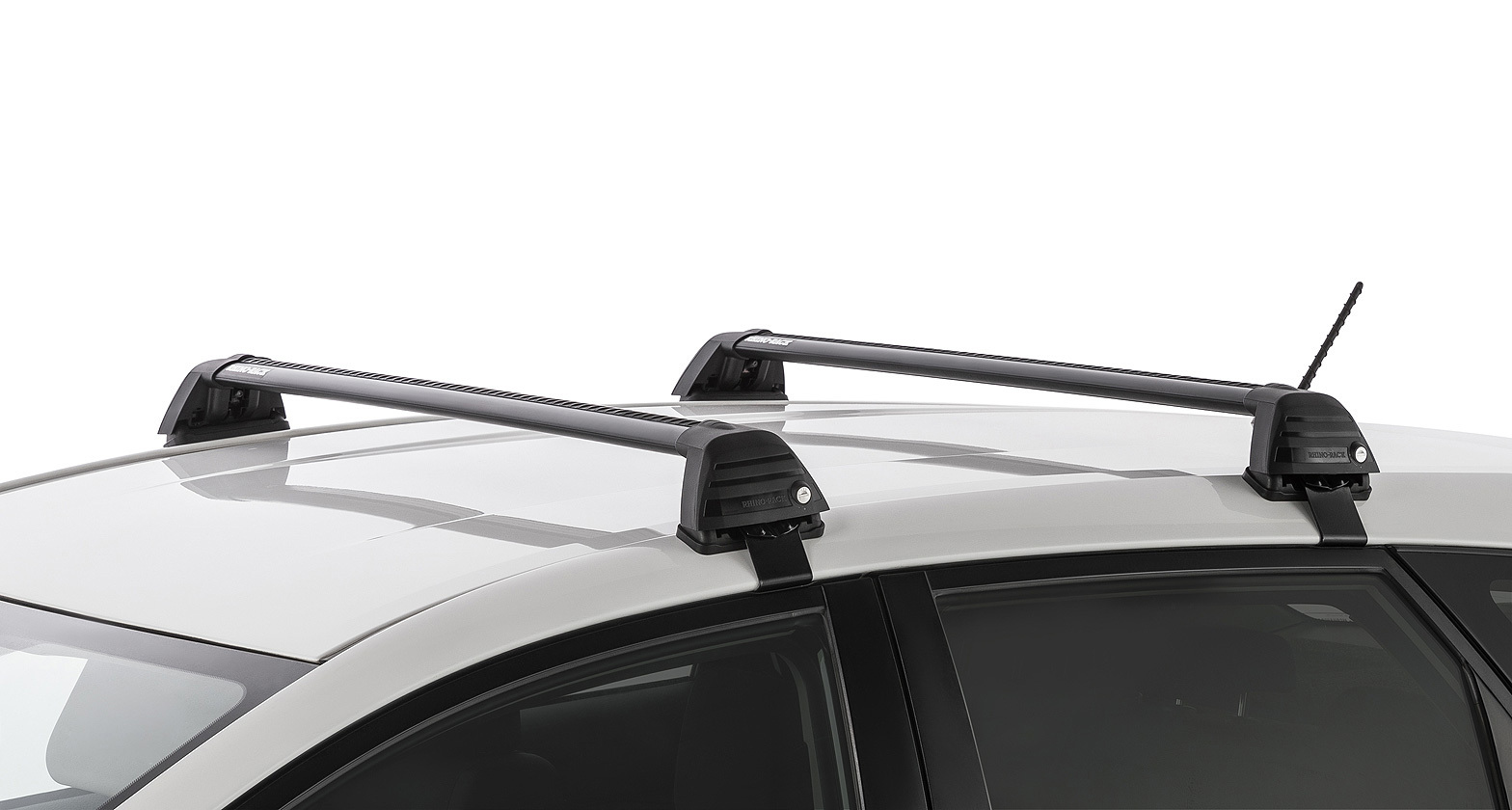 Rhino Vortex ROC25 Flush Black 2 Bar Roof Rack for VOLKSWAGEN