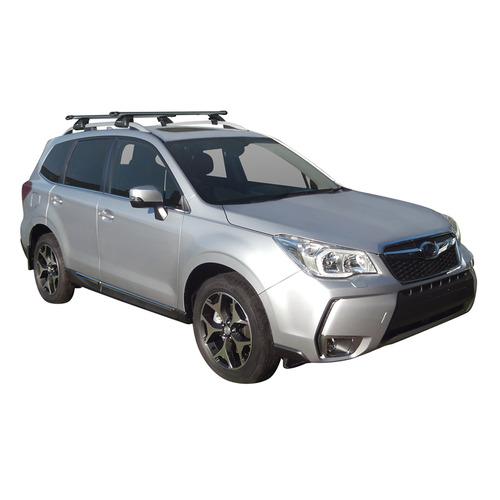 Prorack Black 2 Bar Heavy Duty Through Bar kit to suit Subaru Forester 5dr SUV 2015 9 2018